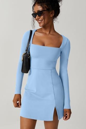 Review: QINSEN Square Neck Mini Dress - Stylish & Sexy Wardrobe Essential
