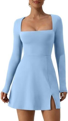Review: QINSEN Square Neck Mini Dress - Stylish & Sexy Wardrobe Essential