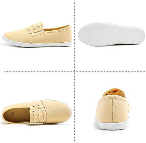 Step into Style: A Review of kufeiti Women's Canvas Slip On Sneakers