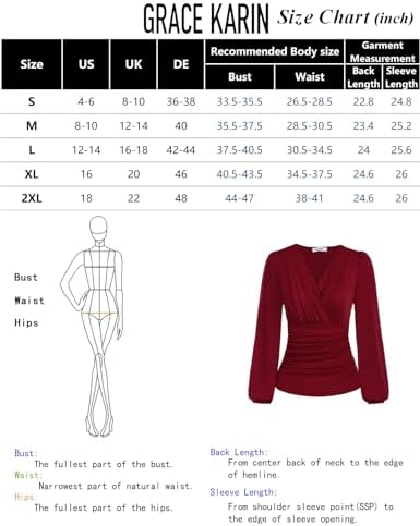 Fashion Finds: GRACE KARIN Womens Elegant Wrap Blouse Review