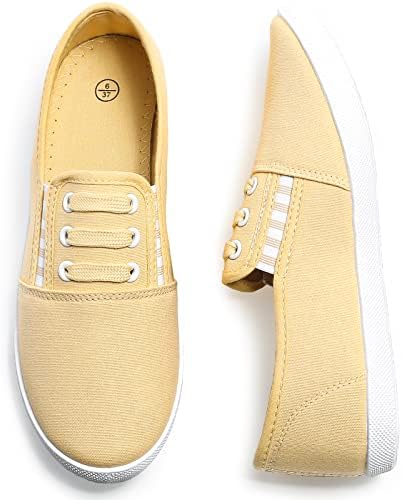 Step into Style: A Review of kufeiti Women's Canvas Slip On Sneakers