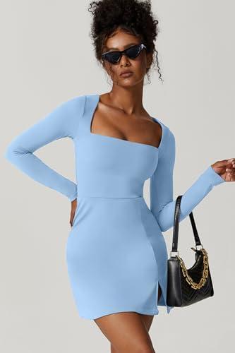 Review: QINSEN Square Neck Mini Dress - Stylish & Sexy Wardrobe Essential