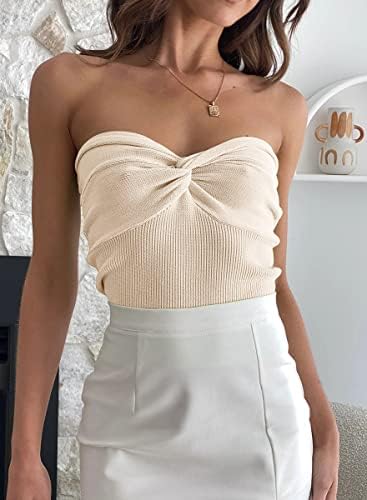 Review: EFAN Womens Twist Knot Tube Top - Y2K Chic for Summer