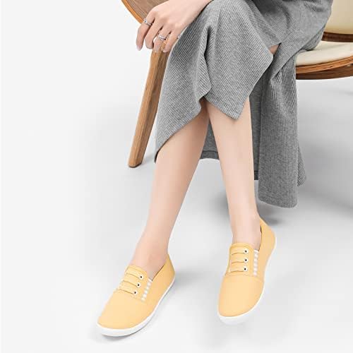 Step into Style: A Review of kufeiti Women's Canvas Slip On Sneakers