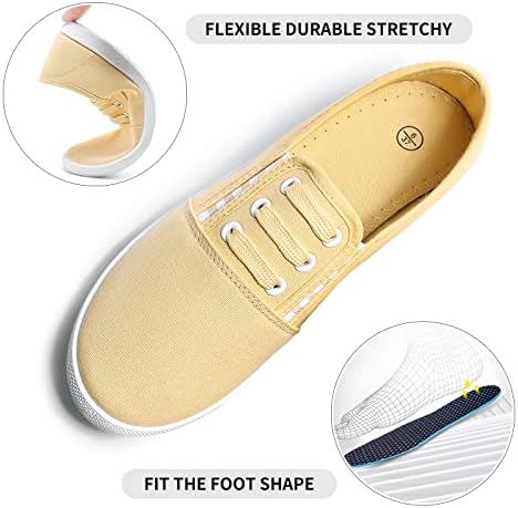 Step into Style: A Review of kufeiti Women's Canvas Slip On Sneakers