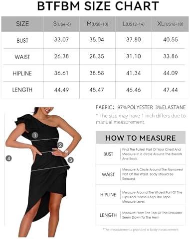 Review: BTFBM Women's Elegant One Shoulder Cocktail Dress
