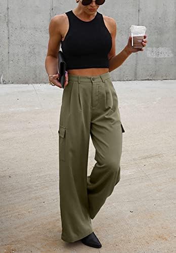 Review: Dokotoo Womens High Waisted Wide Leg Cargo Pants - Fashionable and Functional