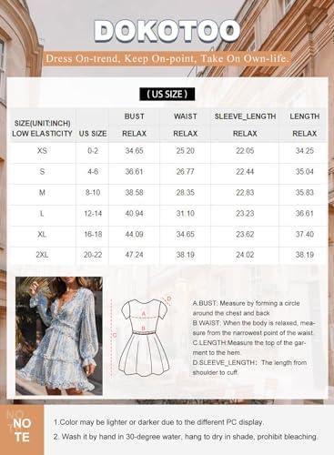 Floral Fabulous: Our Review of the Dokotoo Womens 2024 Deep V Neck Mini Dress