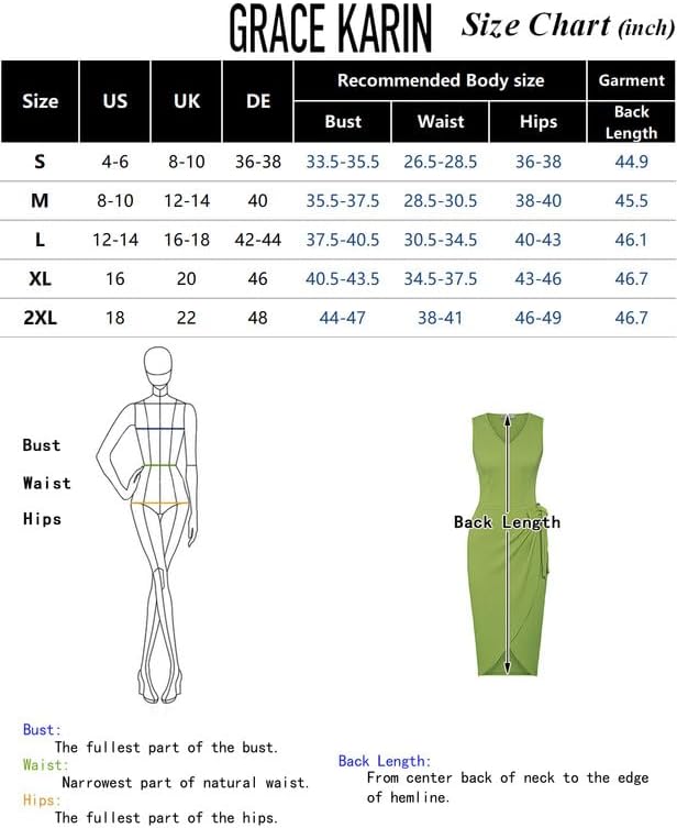 Chic Review: GRACE⁢ KARIN 2024 Summer Bodycon⁣ Knit⁤ Dress